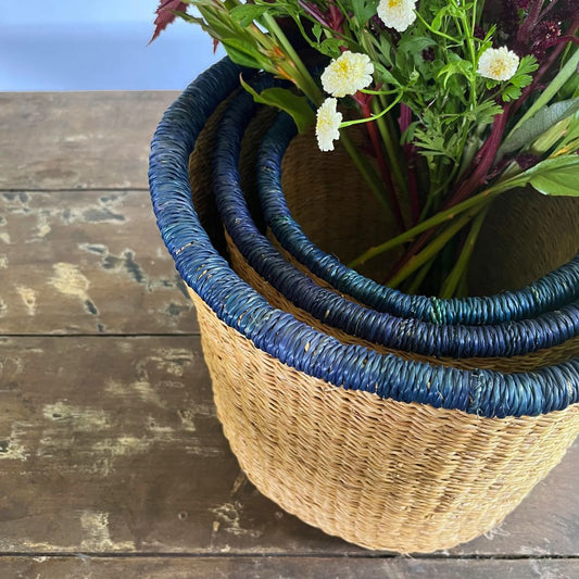 Blue Nesting Canister Set
