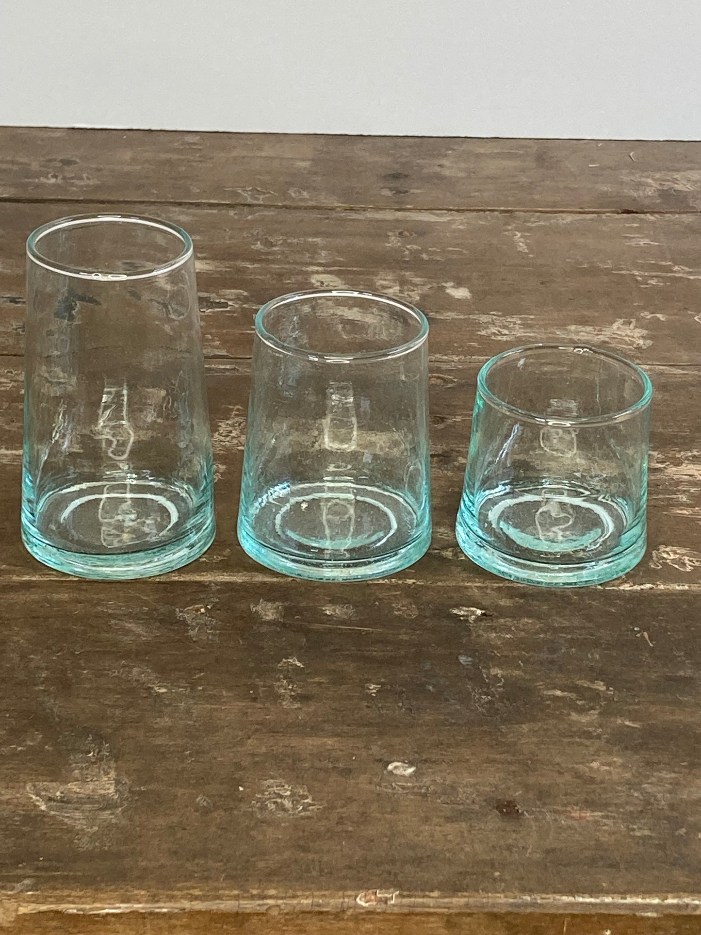 Recycled Water Glasses, Pyramid Shape