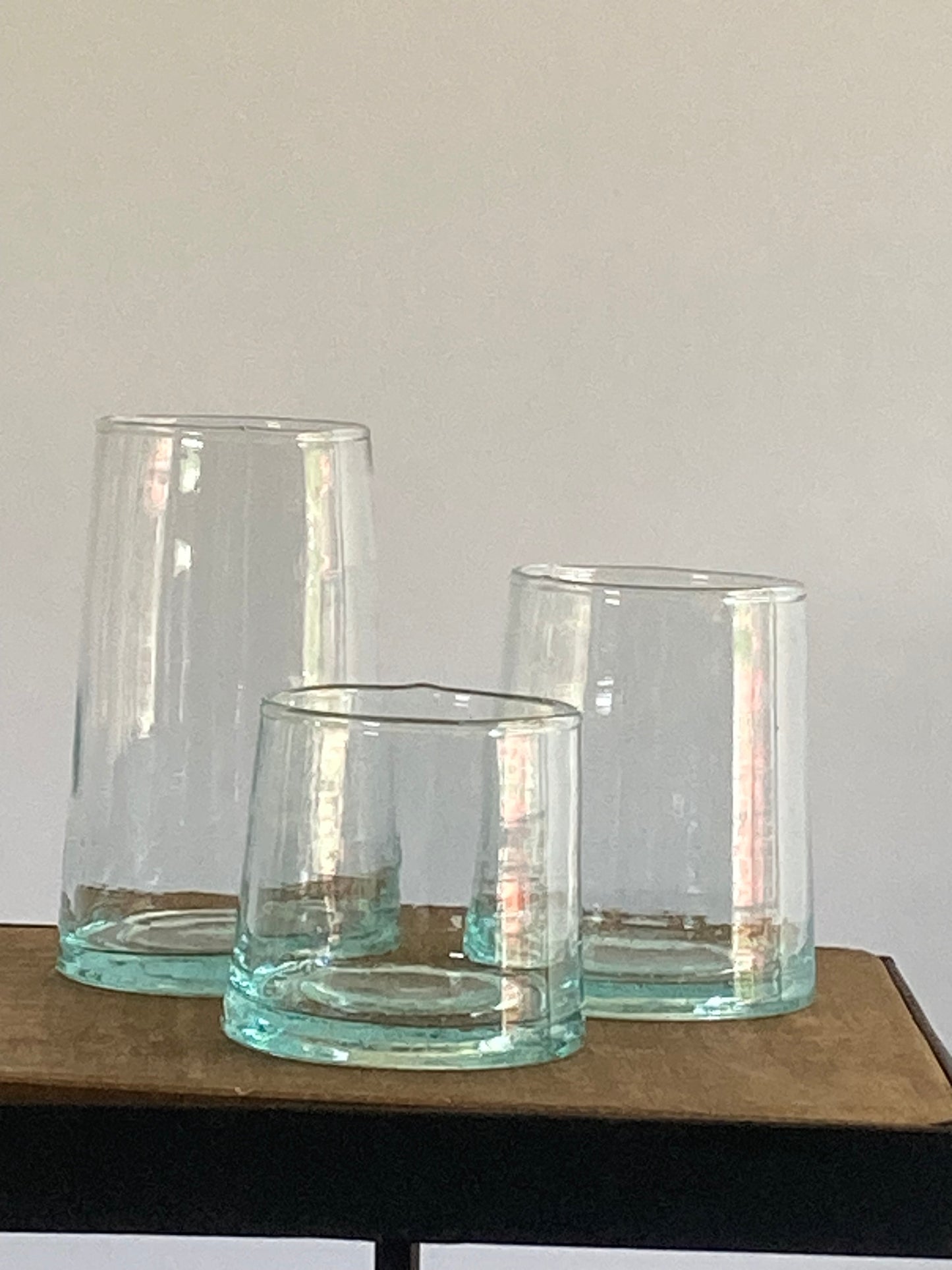 Recycled Water Glasses, Pyramid Shape