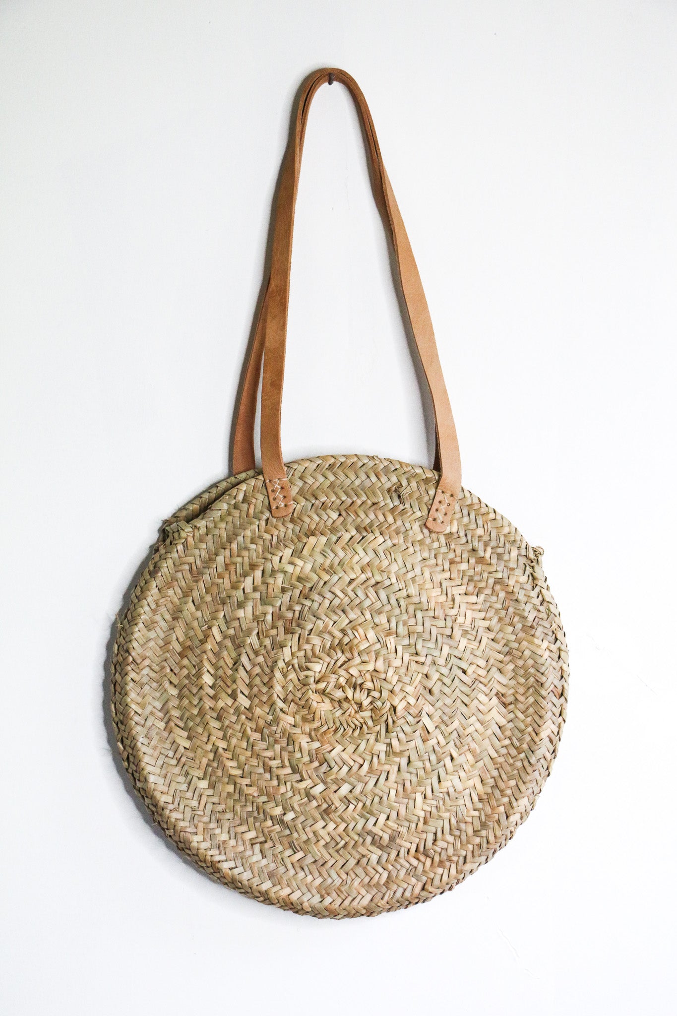 Woven Round Tote