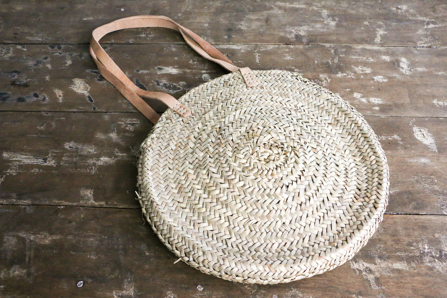 Woven Round Tote