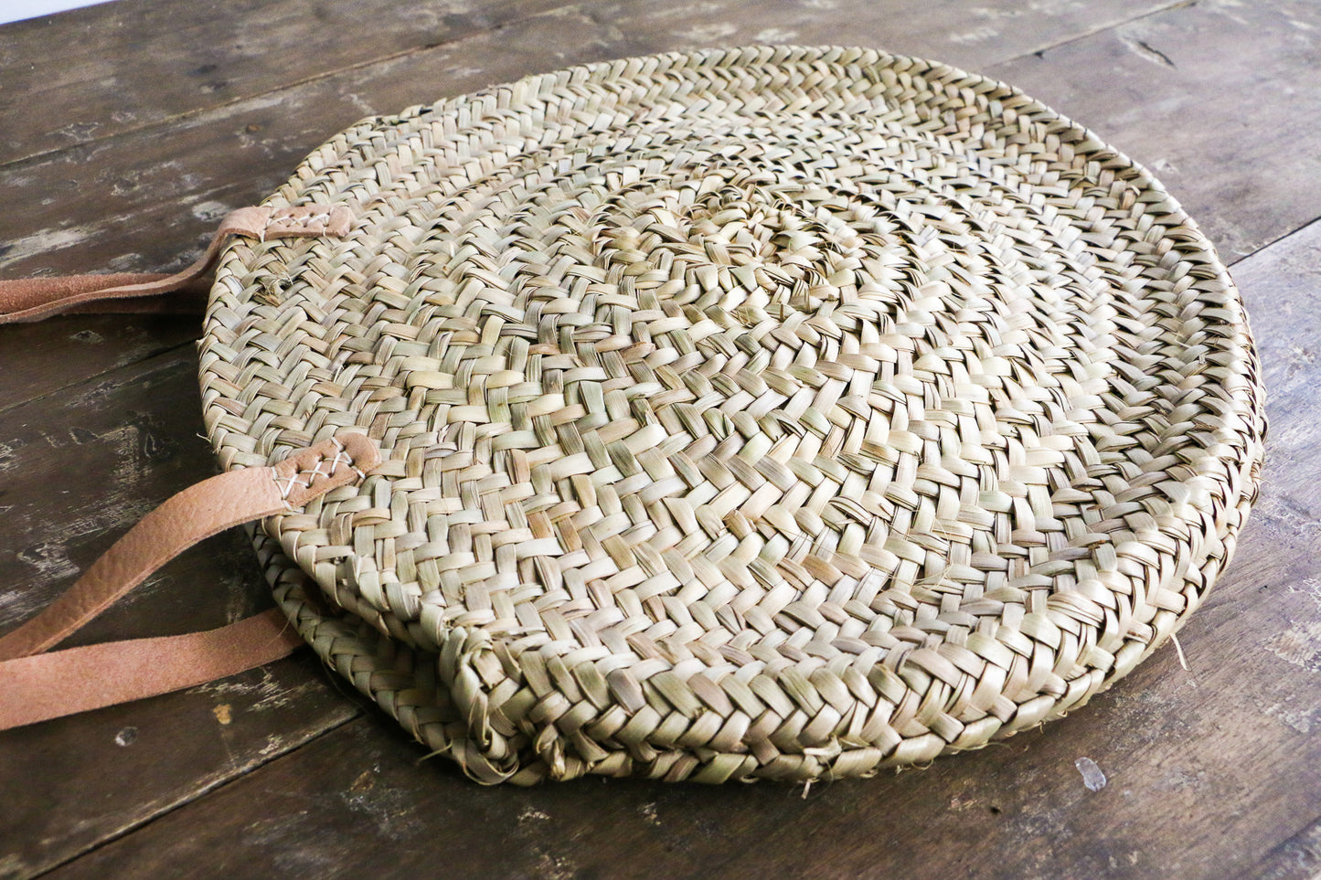 Woven Round Tote