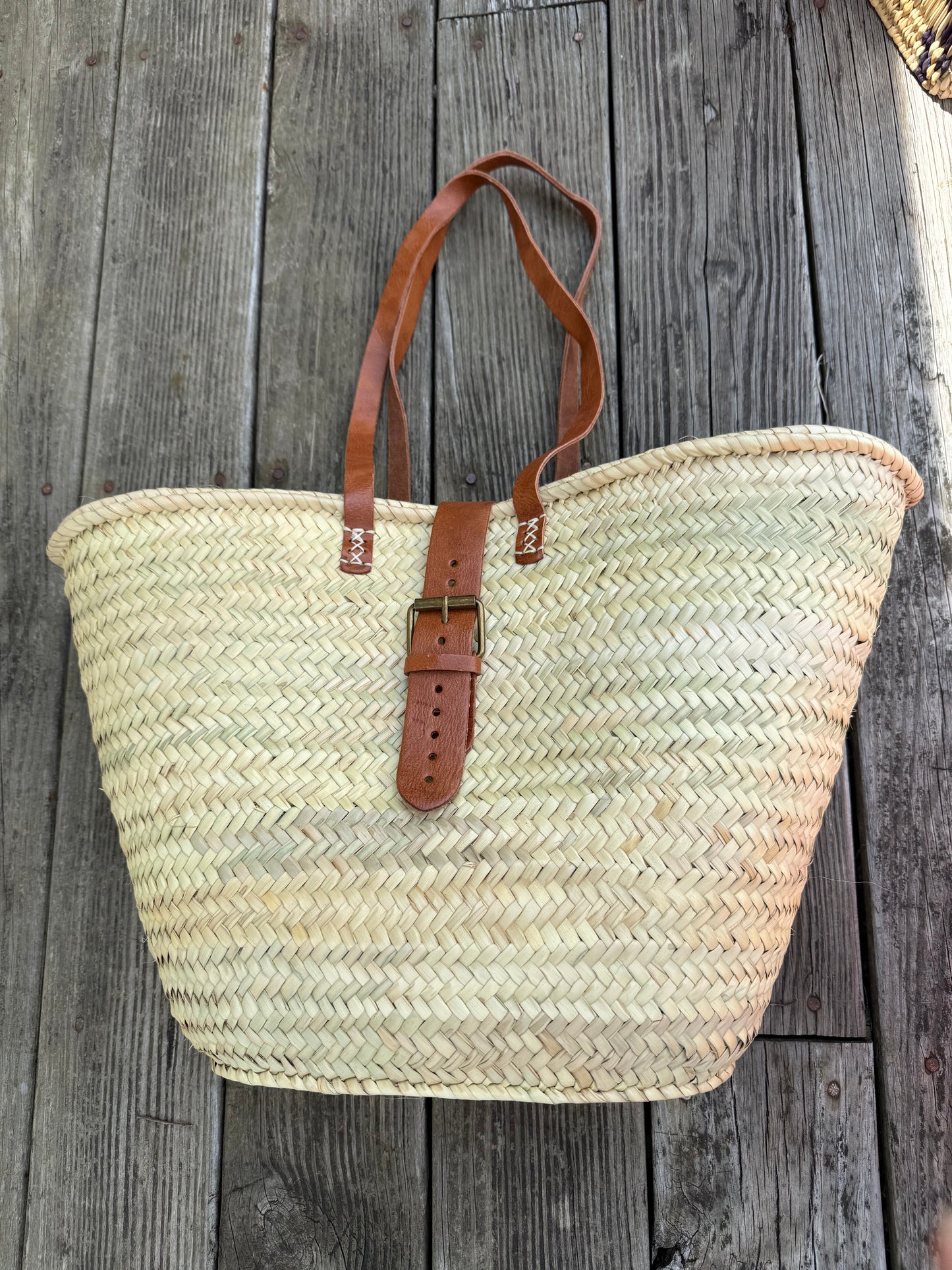 Market Basket with Buckle Closure