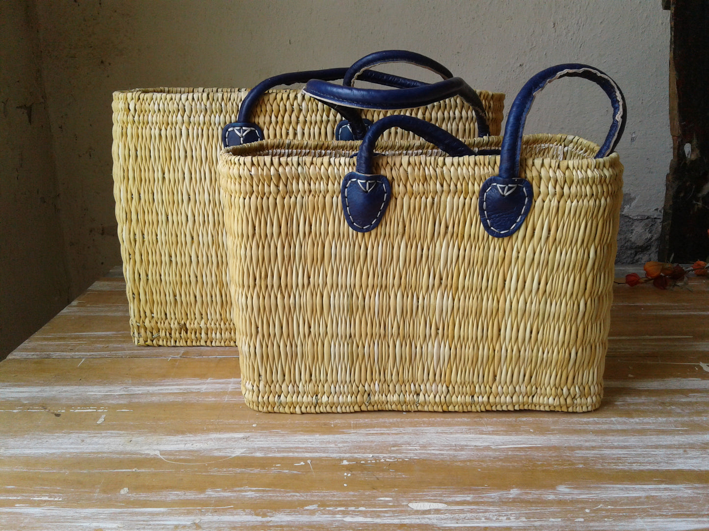 Blue Handle Tote