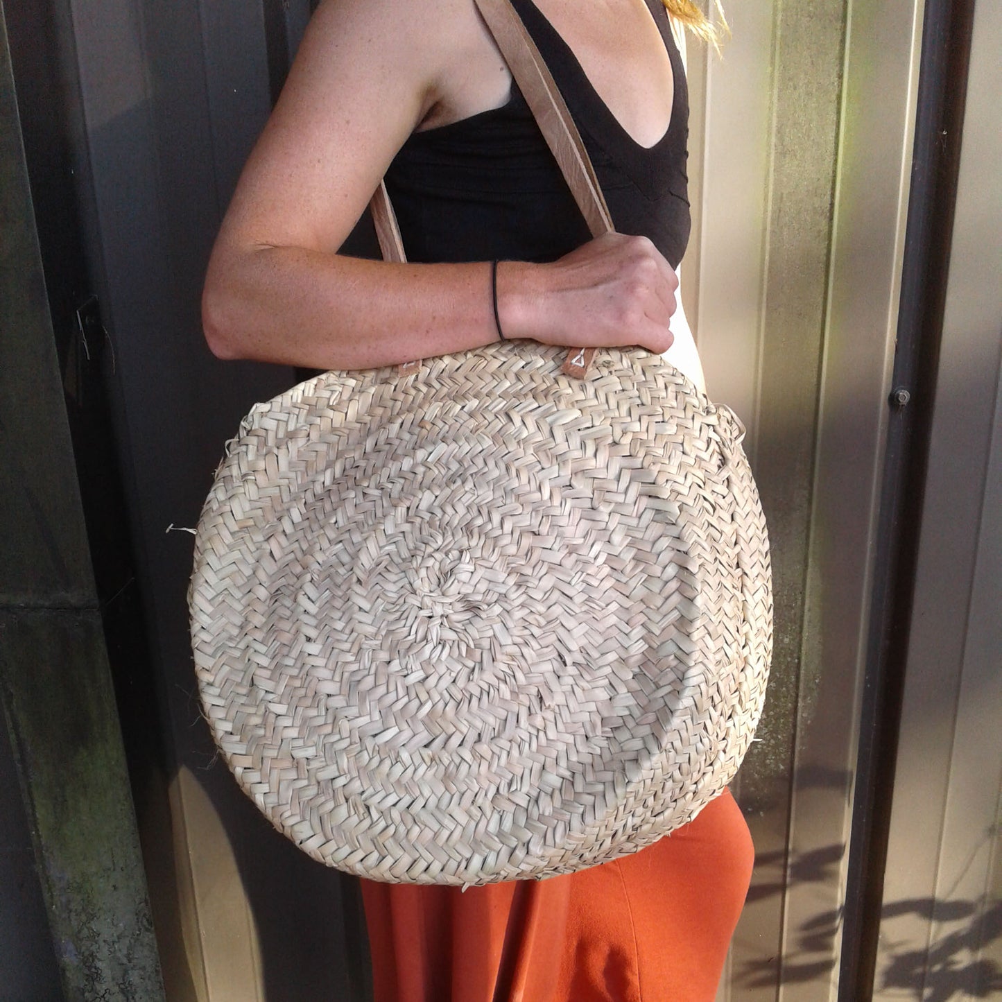 Woven Round Tote